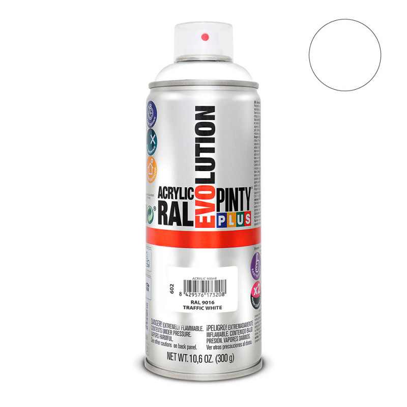 Pintura en spray pintyplus evolution 520 cc ral 9016 blanco tráfico Pintura en spray pintyplus evolution 520 cc ral 9016 blanco tráfico
