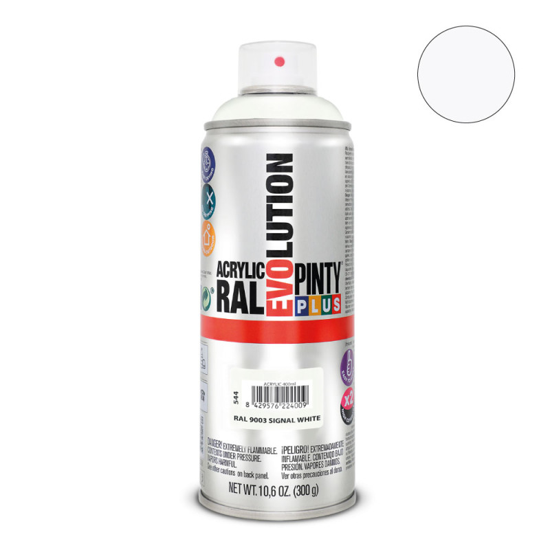 Pintura en spray pintyplus evolution 520 cc ral 9003 blanco señales Pintura en spray pintyplus evolution 520 cc ral 9003 blanco señales