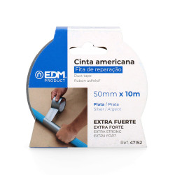 Cinta multiuso americana 10m x 50mm plata