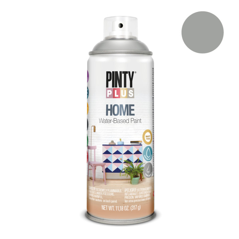Pintura en spray pintyplus home 520 cc rainy grey hm417 Pintura en spray pintyplus home 520 cc rainy grey hm417