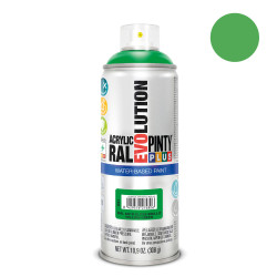 Pintura en spray pintyplus evolution water-based 520 cc ral 6018 verde amarillento