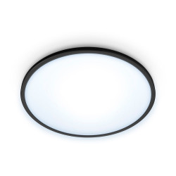 Plafon led inteligente 16w 1500lm ø292 mm marco negro