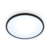 Plafon led inteligente 16w 1500lm ø292 mm marco negro