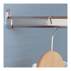 Barra armario ovalada cromada 150cm cintacor - storplanet