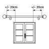 Kit barra cortina anillo extensible de 160 a 300cm plomo cintacor - storplanet