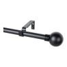 Kit barra cortina anillo extensible de 110 a 200cm negro cintacor - storplanet