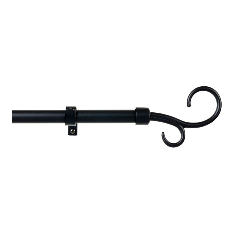 Kit barra cortina baculo extensible de 110 a 200cm negro cintacor - storplanet Kit barra cortina baculo extensible de 110 a 200cm negro cintacor - storplanet