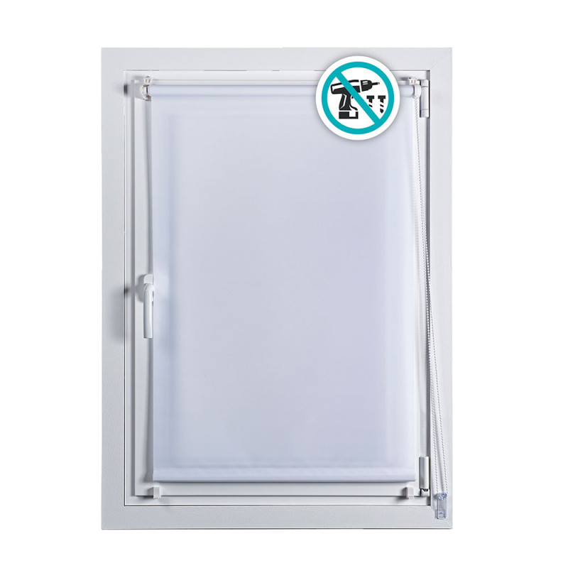 Estor enrollable clip&fix 75x180cm blanco nieve cintacor - storplanet Estor enrollable clip&fix 75x180cm blanco nieve cintacor - storplanet