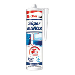 Super baños silicona translúcida antimoho sin olor 280 ml