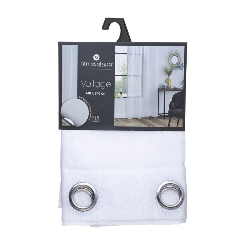 Cortina 140x240cm modelo tropical blanco Cortina 140x240cm modelo tropical blanco