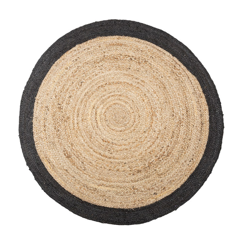 Alfombra arpillera negra ø120cm atmosphera Alfombra arpillera negra ø120cm atmosphera