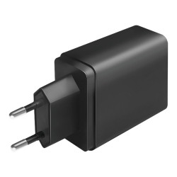 Cargador 27 w con 4 conexiones usb negro