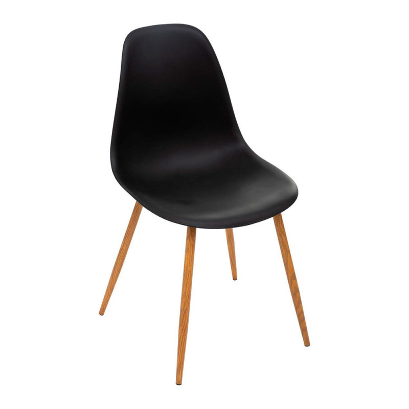 Silla de comedor negra col."taho" 47x53x85cm Silla de comedor negra col."taho" 47x53x85cm