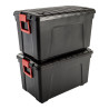 Caja pongotodo 'explorer box' 110l con asa y ruedas. 44,5x75x44,5cm