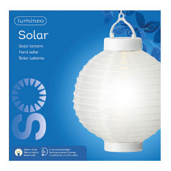 Farol solar blanca ø20x23cm