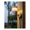 Luz solar de pared inox 15-150lm luz calida ø12x16cm lumineo