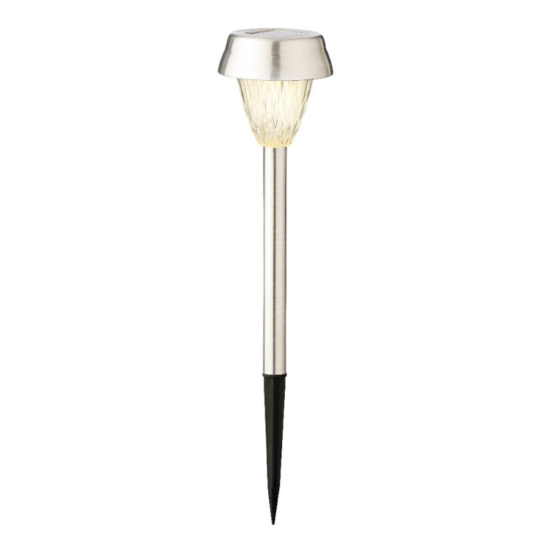 Baliza inox luz calida 24 x 8 cm, 4 unidades Baliza inox luz calida 24 x 8 cm, 4 unidades