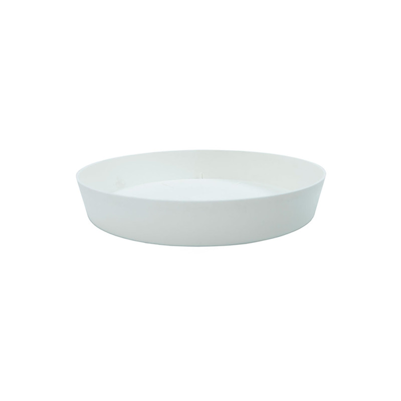 Plato de inyeccion para maceta color blanco ø11x1,6cm Plato de inyeccion para maceta color blanco ø11x1,6cm