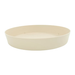 Plato de inyeccion para maceta color ecru ø28cm