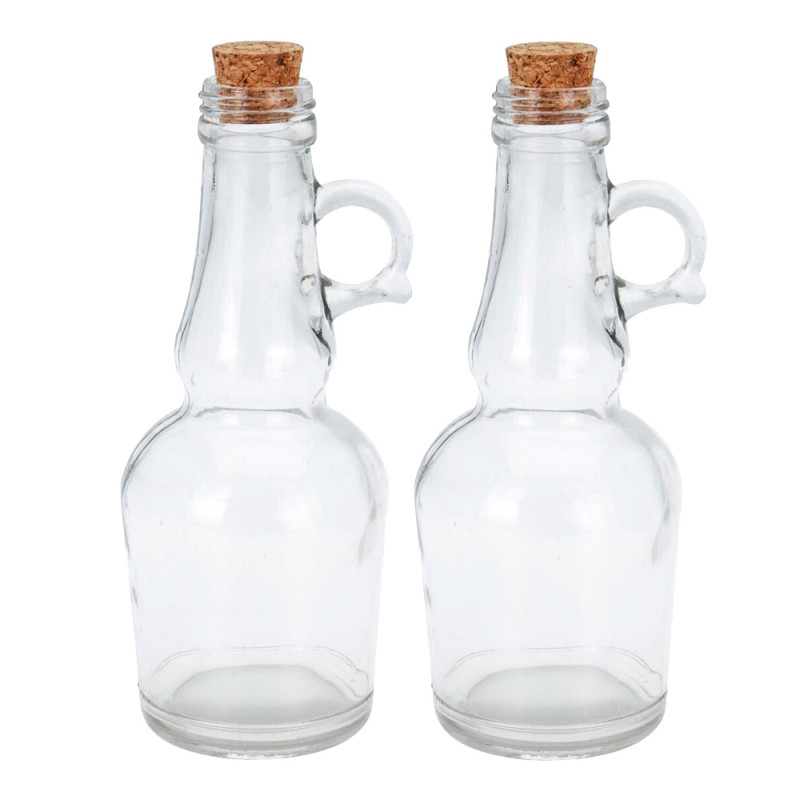 Set aceitera y vinagrera de cristal 250ml Set aceitera y vinagrera de cristal 250ml