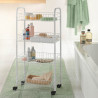 Carro multiuso 4 estantes 41x23x84cm metaltex