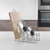 Soporte para platos, tapaderas y tablas de corte 'lido' 29x50x17cm metaltex