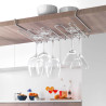 Colgador estante para copas 'my-crystal' 38x26x7cm metaltex