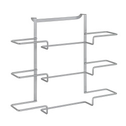 Soporte triple de puerta para film/aluminio 'galileo' 36x9x30cm metaltex