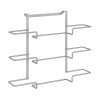 Soporte triple de puerta para film/aluminio 'galileo' 36x9x30cm metaltex