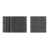Pack 5 lijas de malla 1/4 grano 60 para lijadoras orbitales 115x115mm dtm8664-qz dewalt