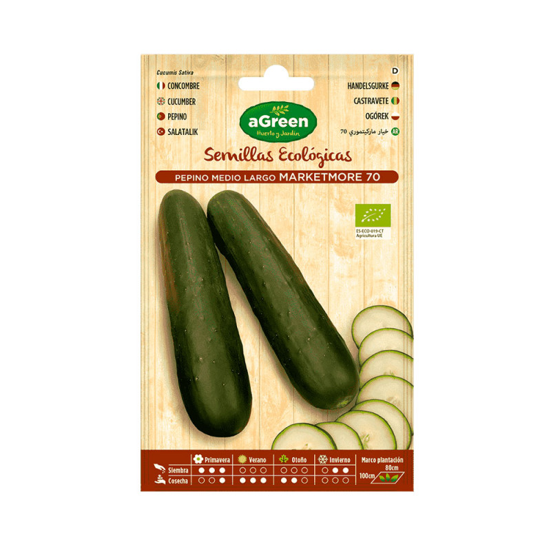Sobre con semillas eco de pepino marketmore agreen Sobre con semillas eco de pepino marketmore agreen