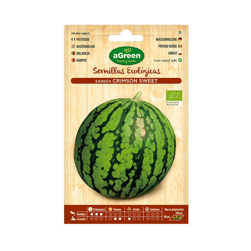 Sobre con semillas eco de sandia crimson sweet agreen Sobre con semillas eco de sandia crimson sweet agreen