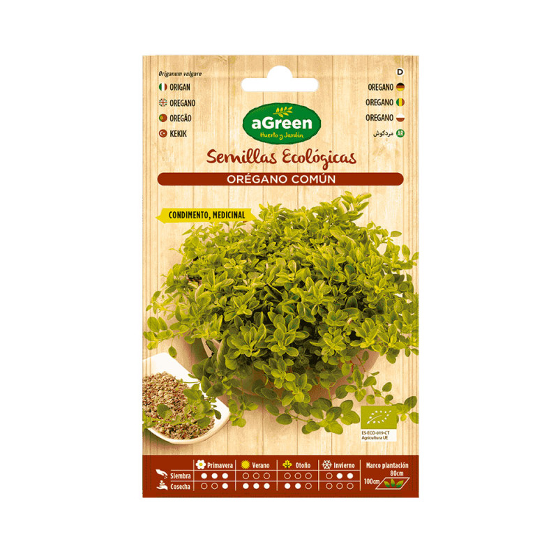 Sobre con semillas eco de orégano agreen Sobre con semillas eco de orégano agreen