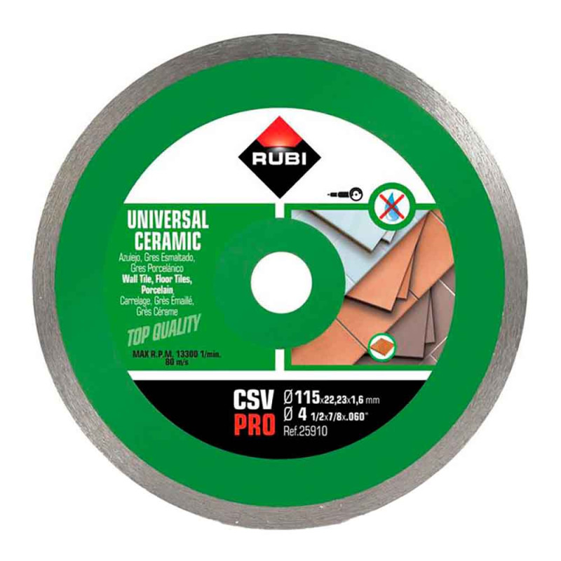Disco diamantado csv ø115mm pro 25910 rubi Disco diamantado csv ø115mm pro 25910 rubi