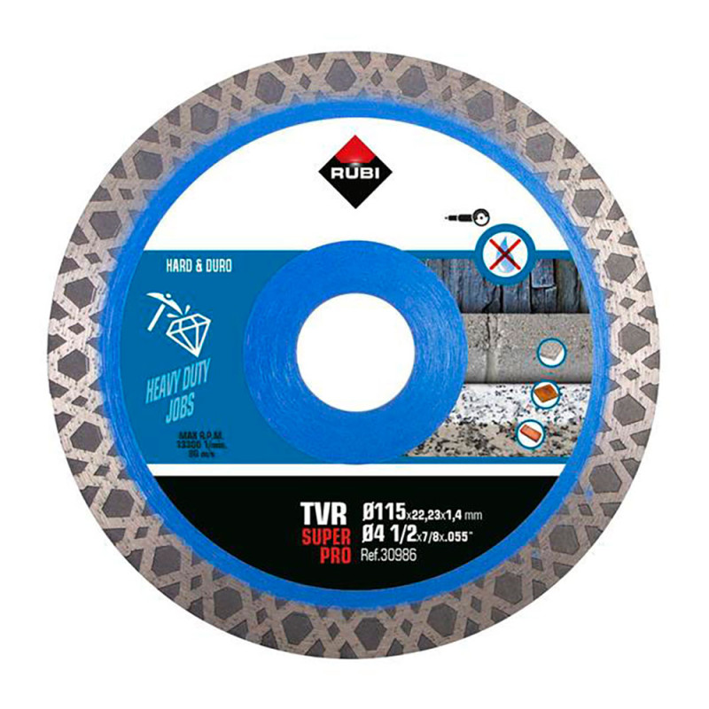 Disco diamantado tvr ø115mm superpro 30986 rubi Disco diamantado tvr ø115mm superpro 30986 rubi