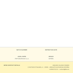 Cerrojo cs88l. acabado latonado. ifam