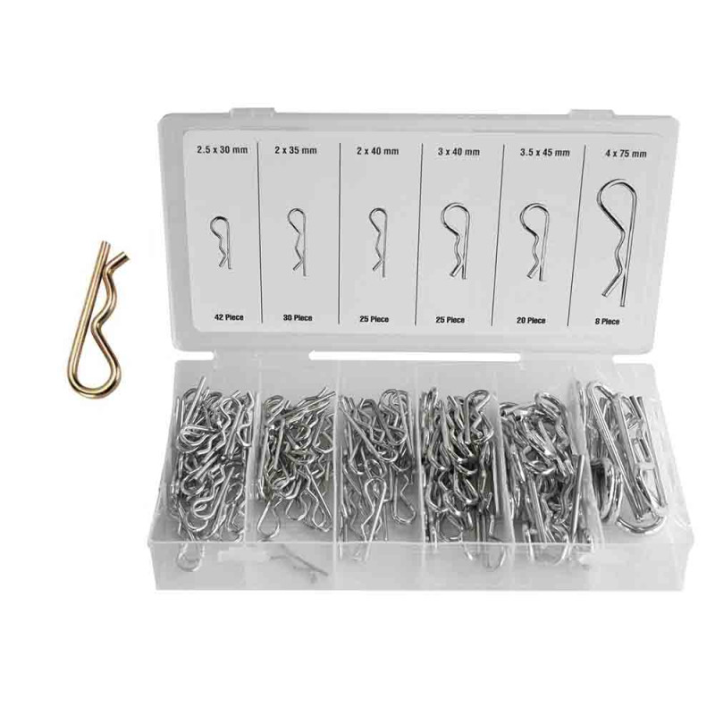Kit de 150 pasadores de seguridad tamaños varios Kit de 150 pasadores de seguridad tamaños varios