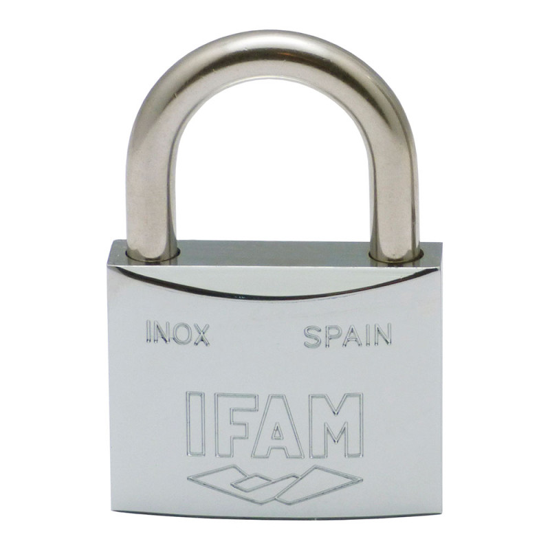 Candado inox. 40 inoxidable 40mm con 2 llaves. arco normal. ifam Candado inox. 40 inoxidable 40mm con 2 llaves. arco normal. ifam