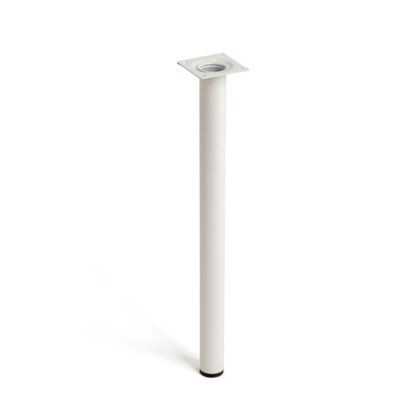 Pata cilíndrica de acero en color blanco mod.401g. medidas ø3x40cm 2-401g.400.01 rei Pata cilíndrica de acero en color blanco mod.401g. medidas ø3x40cm 2-401g.400.01 rei