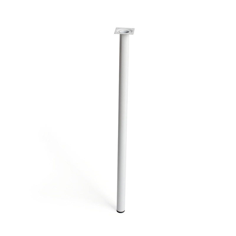 Pata cilíndrica de acero en color blanco mod.401g. medidas ø3x70cm 2-401g.700.01 rei Pata cilíndrica de acero en color blanco mod.401g. medidas ø3x70cm 2-401g.700.01 rei
