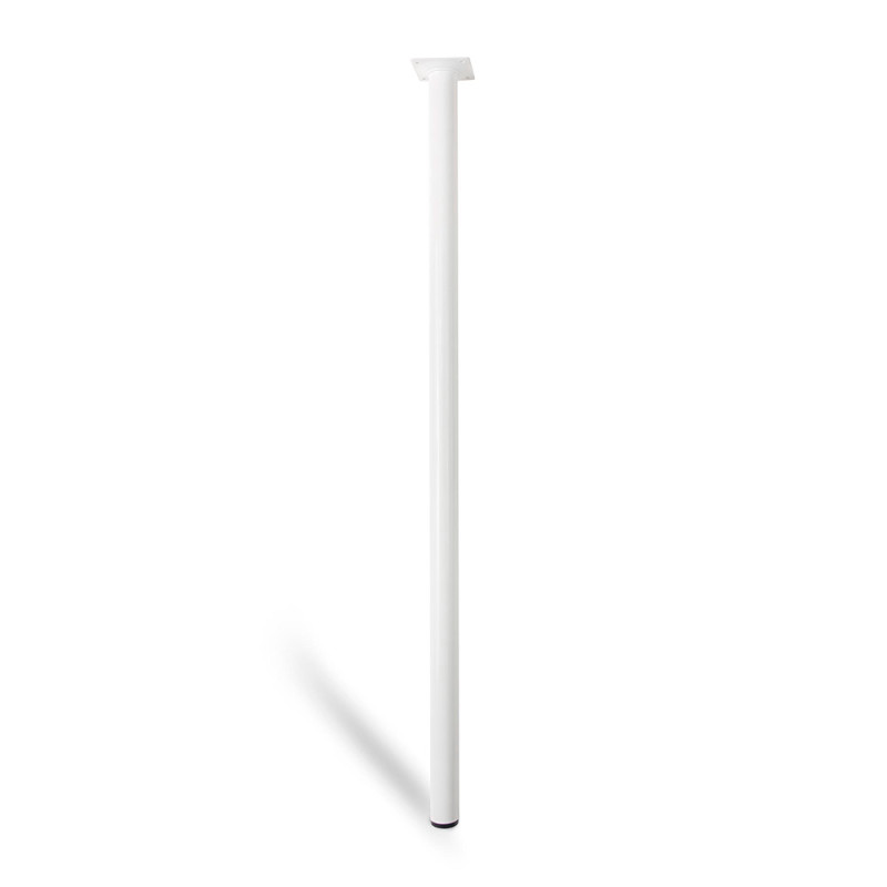Pata cilíndrica de acero en color blanco mod.401g. medidas ø3x80cm 2-401g.800.01 rei Pata cilíndrica de acero en color blanco mod.401g. medidas ø3x80cm 2-401g.800.01 rei