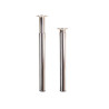 Pata extensible cilíndrica de acero en acabado cromo brillo mod.406e. altura 71/110cm rei