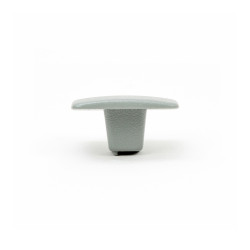 Blister con 4 pomos metálicos para mueble, con acabado aluminio mod. 782 37x37mm rei