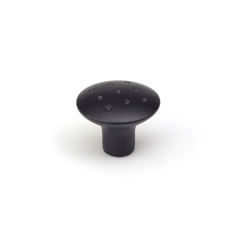 Blister con 2 pomos redondos para mueble fabricado en zamak acabado negro mate mod. e744g ø35mm rei Blister con 2 pomos redondos para mueble fabricado en zamak acabado negro mate mod. e744g ø35mm rei