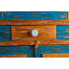 Blister con 4 pomos redondos para mueble fabricado en madera acabado gris mod. e225 ø38mm rei