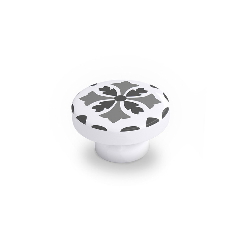 Blister con 4 pomos redondos para mueble fabricado en madera acabado gris mod. e243 ø38mm rei Blister con 4 pomos redondos para mueble fabricado en madera acabado gris mod. e243 ø38mm rei