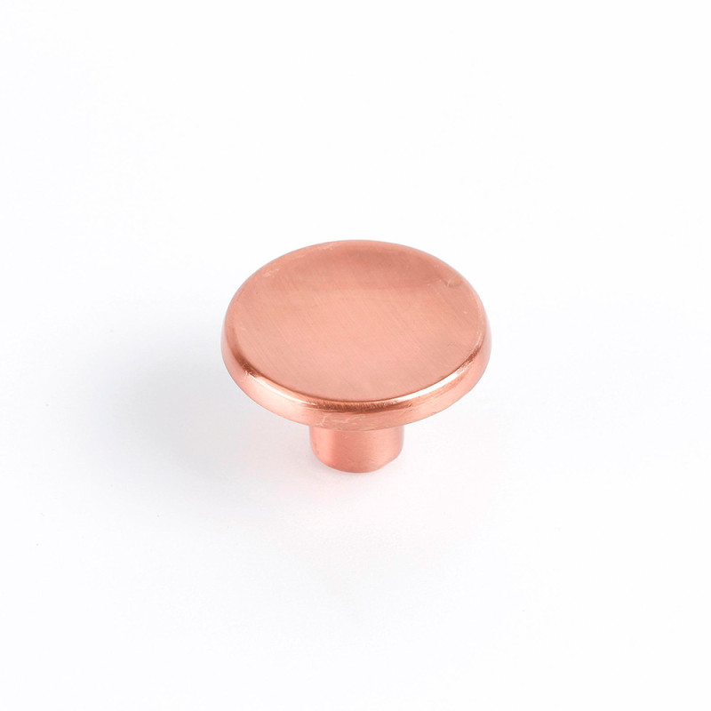 Blister con 2 pomos redondos para mueble fabricado en zamak acabado oro rosso mate mod 774 ø35mm rei Blister con 2 pomos redondos para mueble fabricado en zamak acabado oro rosso mate mod 774 ø35mm rei