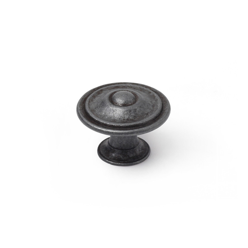 Blister con 4 pomos redondos para mueble fabricado en zamak acabado plata vieja mod. 3110 ø35mm rei Blister con 4 pomos redondos para mueble fabricado en zamak acabado plata vieja mod. 3110 ø35mm rei