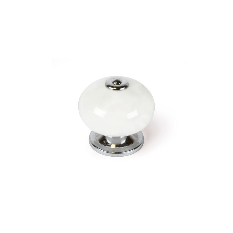 Blister con 4 pomos redondos para mueble fabricado en porcelana acabado blanco mod. e517 ø40mm rei Blister con 4 pomos redondos para mueble fabricado en porcelana acabado blanco mod. e517 ø40mm rei