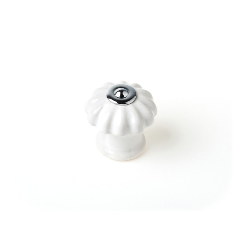 Blister con 4 pomos redondos para mueble fabricado en porcelana acabado blanco mod. e524 ø28mm rei Blister con 4 pomos redondos para mueble fabricado en porcelana acabado blanco mod. e524 ø28mm rei